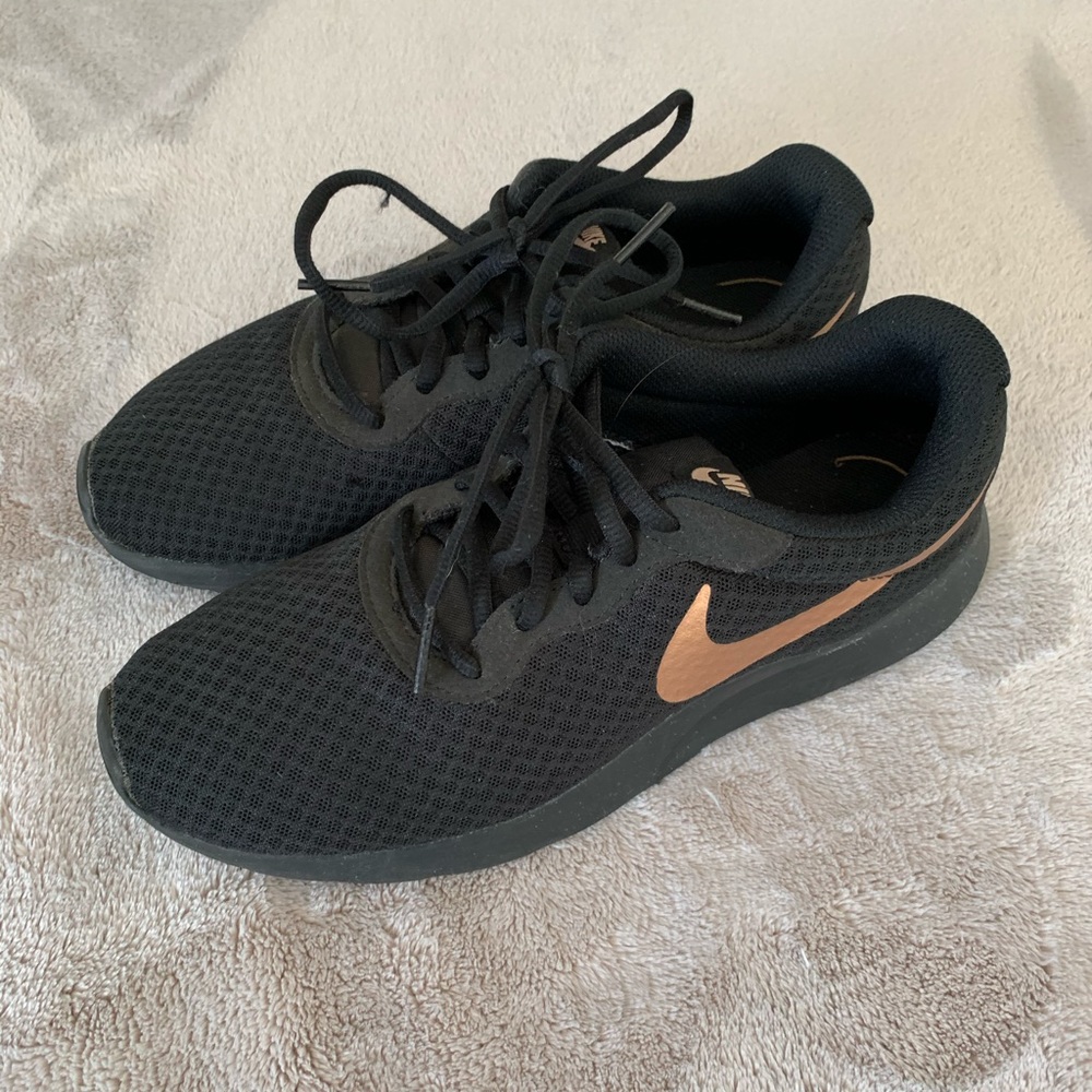 Black & Gold Nike Sneakers